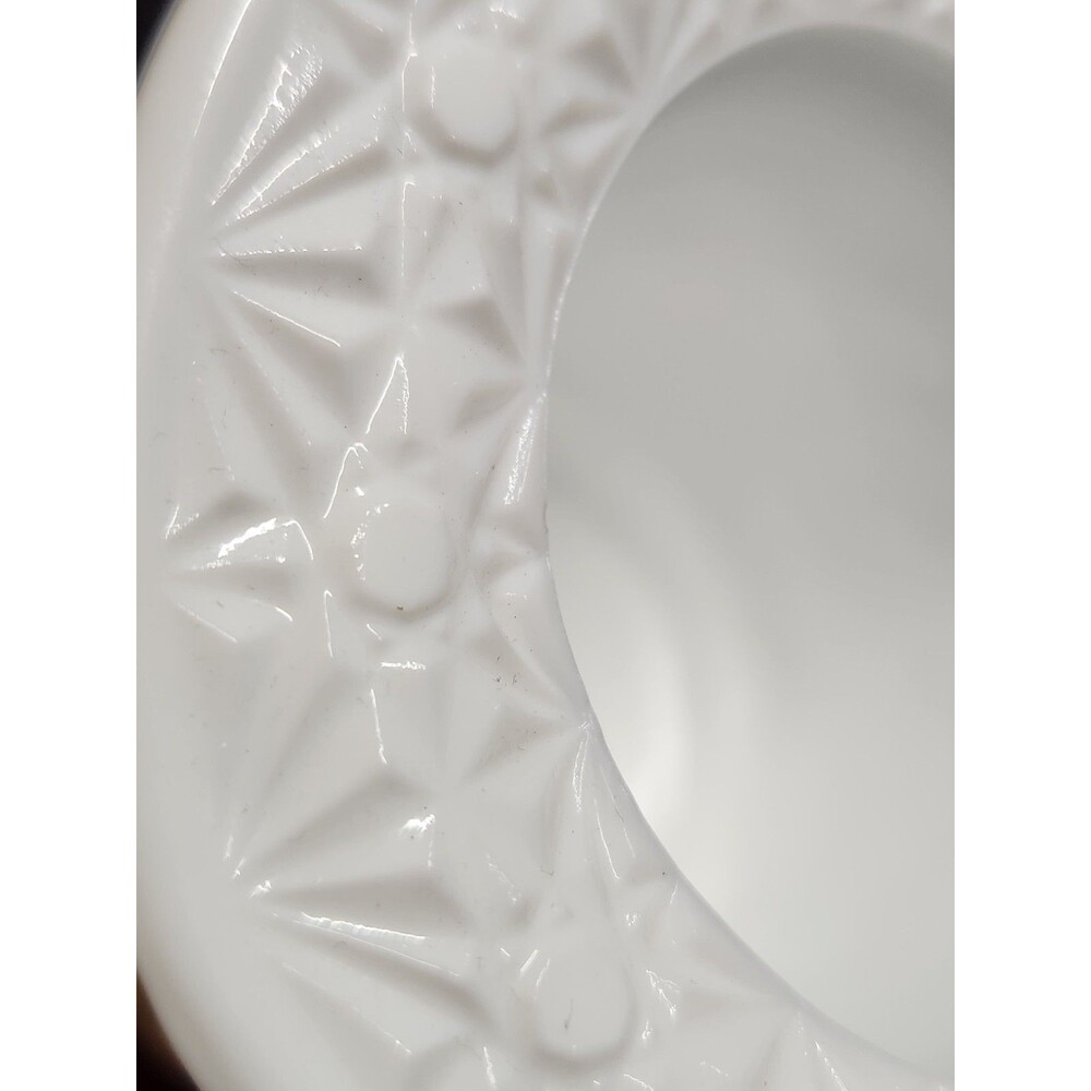 Fenton Daisy Button Top Hat Lot Of 6 Amberina x2 White x2 Yellow And Green - Picture 15 of 15